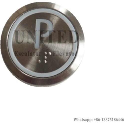 10pcs Elevator Button KM51071111H03 Round Without Ears W WO Braille