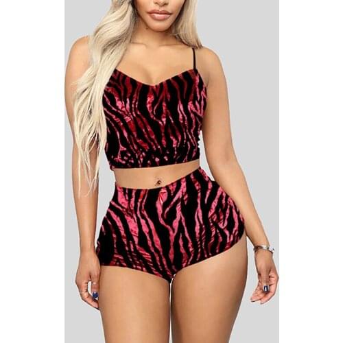 Sexy Lingerie Set Velvet Sleepwear Womens Pajama Set Sexy Babydoll Nightwear Cute Cami Top And Shorts Pijama Mujer