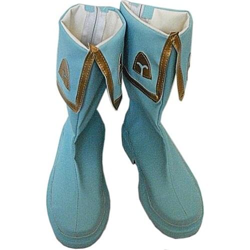 Japanese Anime Cardcaptor Sakura Cosplay Boots Sakura Shoes Blue Or Red Color Halloween Carnival Women Cosplay Shoes