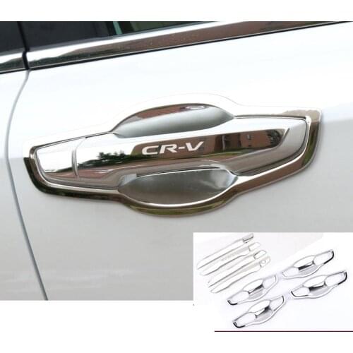 Lsrtw2017 car door handle bowl trim decoration for honda crv 2017 2018 2019 2020 2021 accessories cr-v 5 5th exterior accessory