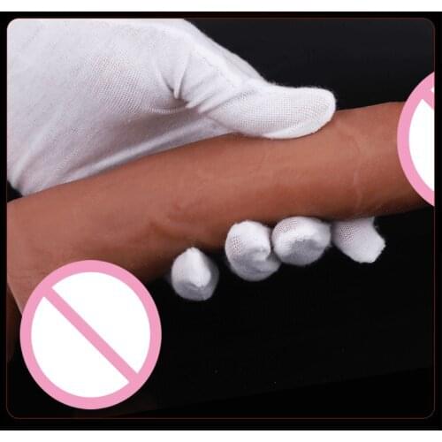 Soft Foreskin Dildo Panties For Woman Masturbator Penis Strap On Dildo For Women Realistic 8.27 Inches Fake Dick Big Cock SexToy