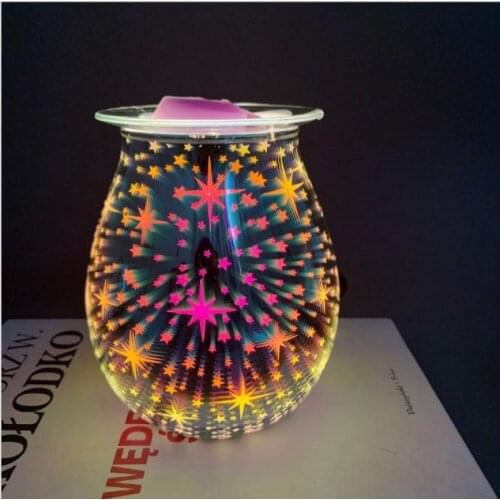 3D glass aromatherapy table lamp dimming Bed Room Light Decoration Deco Home Desk Lamp Childrens room decoration 3D night light