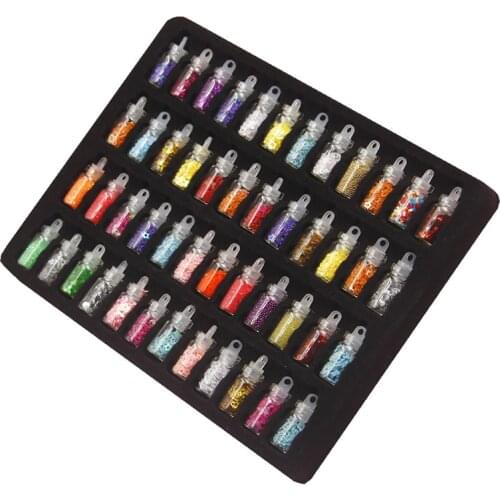 New 48Pcs/24Pcs Sequins/Glitter Filler Fluffy Slime Box Toys For Children Charms Lizun Slime DIY kit Decoration Toys Accessories