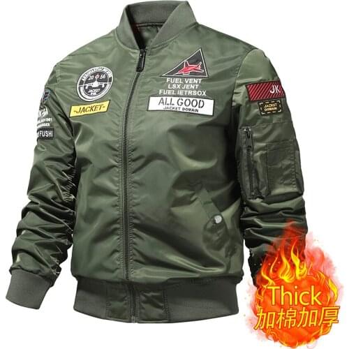 QSuper Thick Autumn&Winter 2021 New Fashion Design Mens Jackets English Element Embroidery Casual Windbreaker Bomber Men Jacket