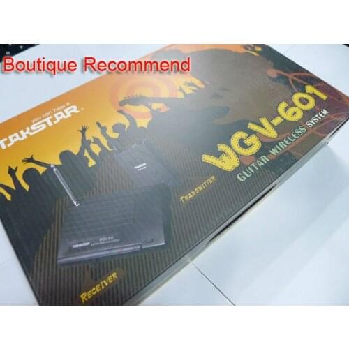 Original takstar WGV-601 wireless musical instrument guitar violin bass Stage Wireless Transmitter Receiver System 601 Free ship