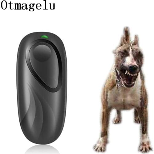Self Defense Supplies Portable Strong Ultrasonic Dog Chaser Stop Animal Attacks Personal Defense Infrared Dog Drive Dog Training