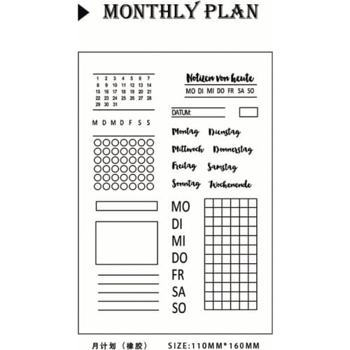 11*16CM Hot sale answer shee Transparent Clear Stamps / Silicone Seals Roller Stamp for DIY scrapbooking photo album/Card Making