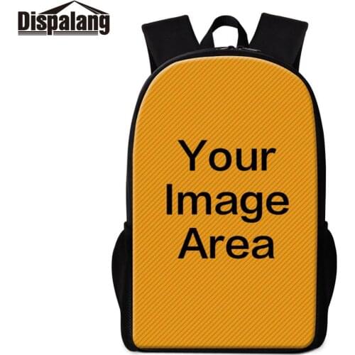 Women Men Personalized Custom Backpack Customize Your Own Logo Photo School Bag Bookbags For Student Children Cool Rucksack Pack