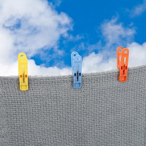 Random Color 20Pcs/Pack Clothes Pegs Home Garden Plastic Clips Fixed Clip Clips Plastic Home Storage