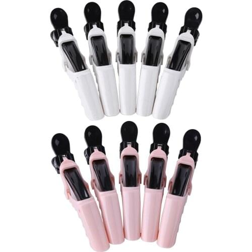 5pcs Pro Hair Sectioning Clip Fixed Practical Barrette Hairdressing Styling Crocodile Grip Clamp Hierarchical Modeling Tool
