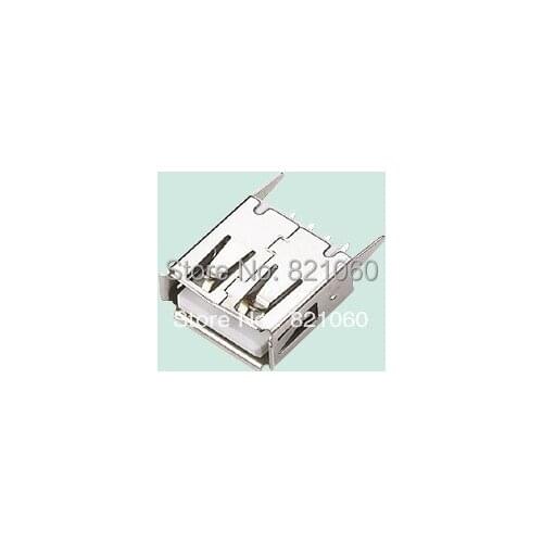 10PCS/LOT 180 degrees USB interface USB interface straight vertical USB socket