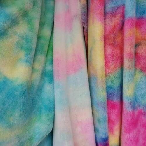 Rabbit Imitation Fur Fabric Short Plush Decoration Tilda Toy Tissue Textile Counter Decorated Material