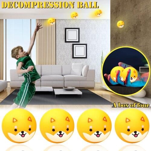 Top Fidget Toys Cute Animals Sticky Wall Ball Sticky Target Ball Decompression Toy Kids Gift Creative Colorful Decompression Toy