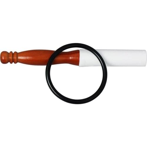 Handmade Hard Wooden Striker Mallet Rubber O Ring for Crystal Tibetan Singing Bowl Quartz Tibetan Yoga Meditation Parts