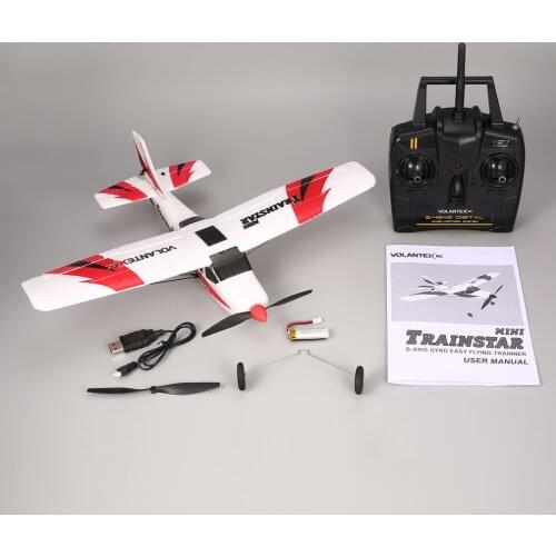 VOLANTEX V761-1 2.4Ghz 3CH mini star train remote control 6 axis RC airplane fixed wing drone plain RTF (gift for kids)
