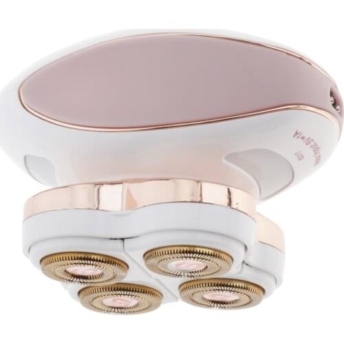 Women Electric Shaver Four Heads Bikini Face Body Leg Arm Hair Trimmer Waterproof Razors Epilator Hair Remover EU Plug