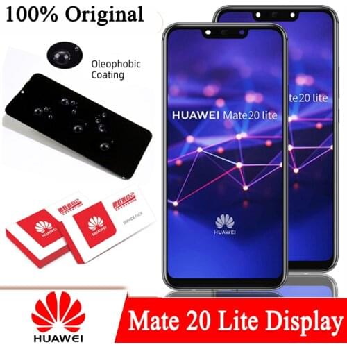 100% Original 6.3'' LCD with Frame for Huawei Mate 20 Lite Display Touch Screen Digitizer Assembly Repair Parts