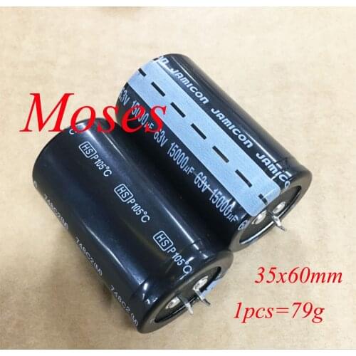 63v 15000uf +/- 20% Capacitance 100% Original New Capacitors Audio Electrolytic Capacitor Radial 35x60mm 1pcs