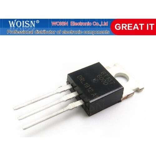 5pcs/lot BT137-600E BT137-600D BT137-600 BT137 TO-220 600v 8A In Stock