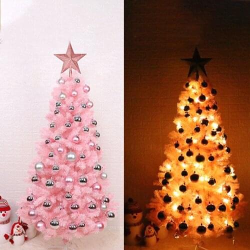 60cm Mini Pink Christmas Tree For Home Decorations Kids Girls Gift Pink Lovely Cute Xmas Cedar Tree For Christmas New Year Party