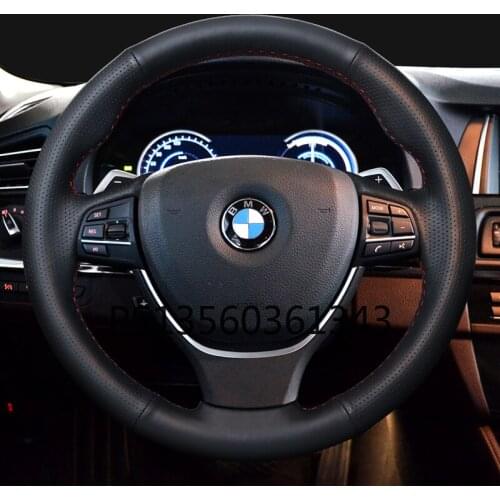Suitable for BMW 1 Series 3 Series 5 Series x1 x3 x5 530li hand-stitched steering wheel cover suede cover