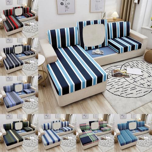 Geometric Elastic Sofa Seat Cushion Cover Polyester Seat Cushion Cover For Living Room Chaise Longue Slipcover 1/2/3/4 Seater