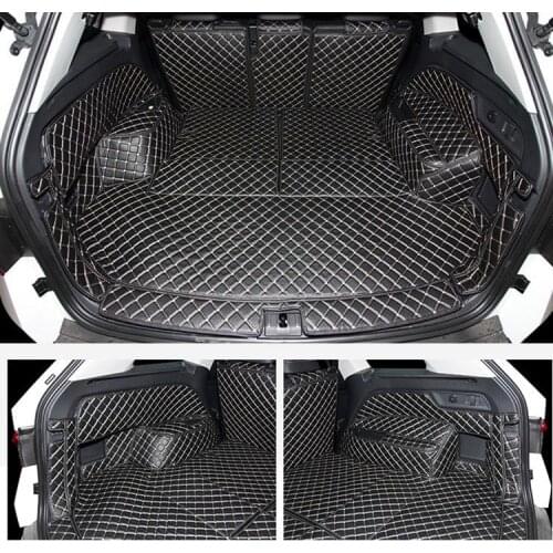 Top quality mats! Full set car trunk mats for Skoda KODIAQ 7 seats 2019 waterproof boot carpets cargo liner for Kodiaq 2018-2017