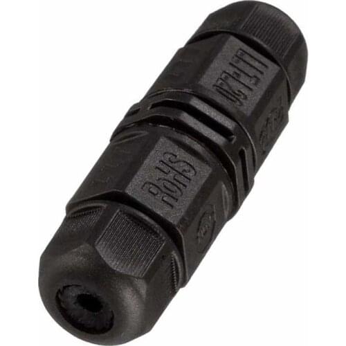 IP68 Waterproof Connector AC DC 10mm 15A Electrical Solder Free TUV Screw Locking Joiner 3 Pins For LED Supplies