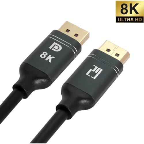 Jimier DisplayPort 1.4 DP to DP Cable 8K 60hz Cable Ultra-HD UHD 4K 144hz 7680*4320 for PC Laptop TV
