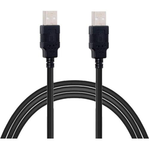 8m USB2.0 Type-A Male to USB 2.0 A Male Data Cable for Hard Disk & Scanner & Printer black color