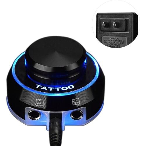 Round Tattoo Power Supply Fonte Para Maquina De Tatuagem Alimentation Tatouage for Clip Pedal Tattoos