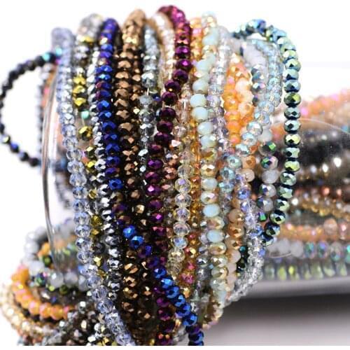 6/8/10MM Austrian Glass Crystal Rondelle Beads Cheap Beading Crafts Jewelry Supplier DIY Making Needlework Wholesale In Bulk