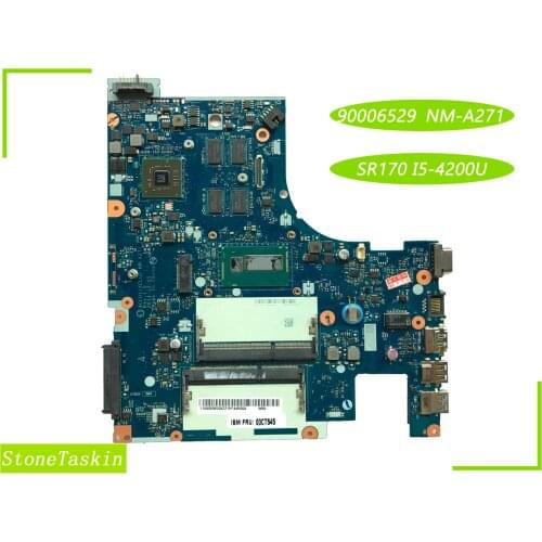 Best Value 90006529 for Lenovo Ideapad G50-30 G50-70M G50-45 Laptop Motherboard ACLU1/ACLU2 NM-A271 SR170 I5-4200U100% Tested