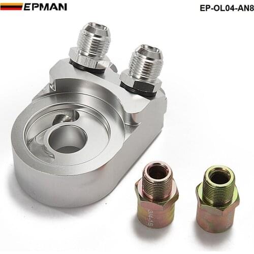 M20-1.5 and 3/4UNF-16 Universal Oil Filter Cooler Sandwich Plate Adapter 8 AN EP-OL04-AN8