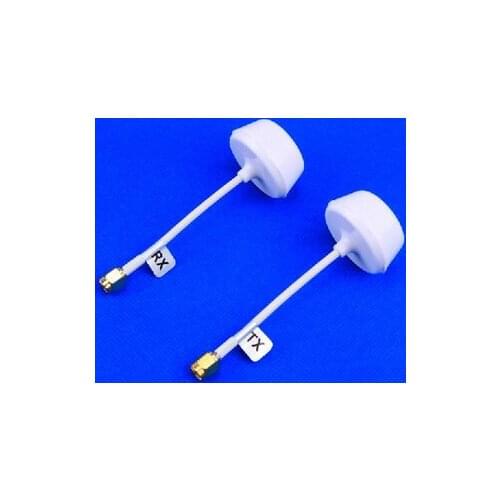 5.8 GHz Circular Polarized Antenna Set - White, SMA Plug