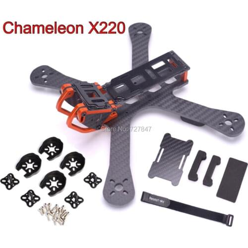 NEW Chameleon FPV Frame 5" 220mm Freestyle Racing Drone with Battery Holder Plate For Chameleon QAV-X QAV-R 220