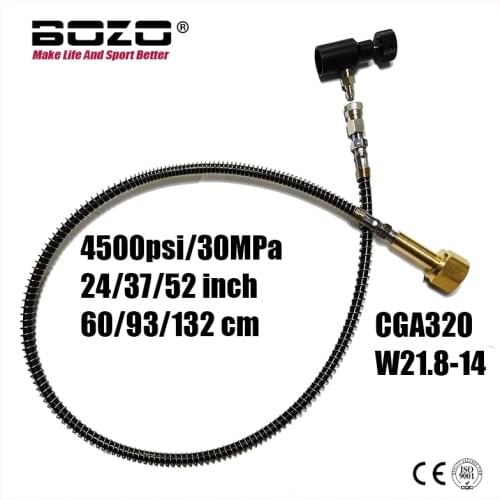 NEW SodaStream SodaClub Cylinder CO2 Refill Station Adaptor With Hose On/Off adapter and W21.8-14(DIN 477) Or CGA320 Connector