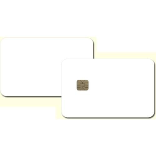100PCS GT24C02 AT24C02 CR80 PVC White Blank Contact Smart IC card