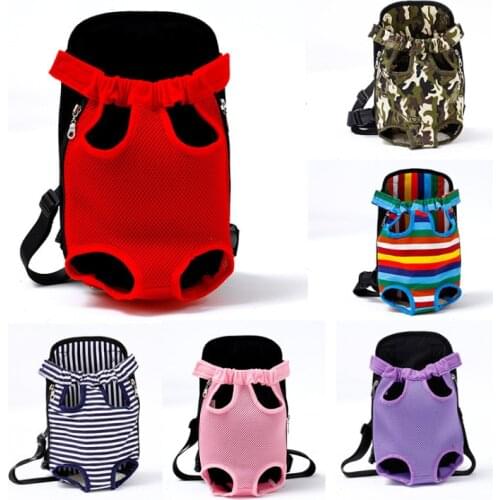 Luxury Pet Prodcuts Portable Outdoor Cat Dog Bag Pet Breathable Cartoon Print Canvas Backpack Puppy Travel Carrier for Small Dog