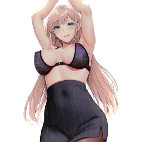 RuleMylife Sexy anime girl car stickers decal anime cute car accessories decoration pegatinas para coche