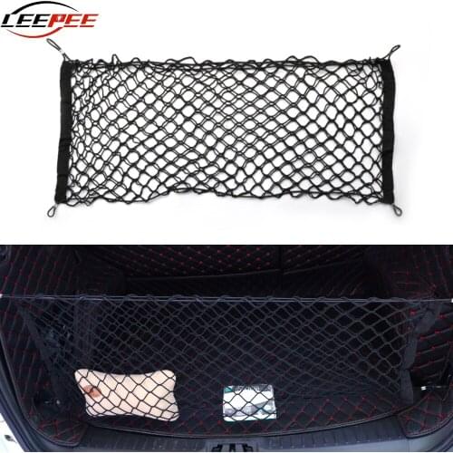 LEEPEE Car Trunk Bag Storage Net Car Accessories Cargo Luggage Nylon Elastic Mesh Multi Hanging Nets Pocket Durable Universal