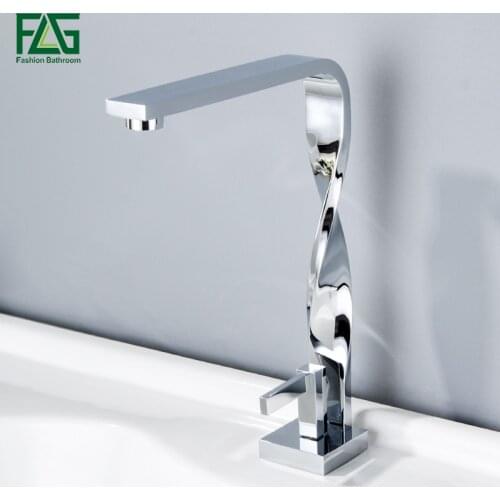 Basin Faucet Deck Mount Chrome Bathroom Faucet Vanity Vessel Sinks Mixer Tap Cold And Hot Water Tap Basin Mixer Torneira
