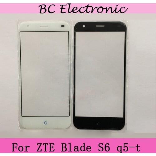 For ZTE Blade S6 S 6 q5-t Black White Front Outer Glass Lens Repair Touch Screen Outer Glass Touch Screen without Flex Cable