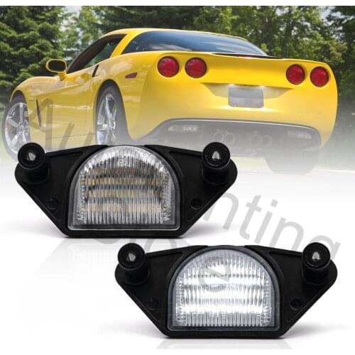 2pc LED License Number Plate Light For Chevrolet Corvette C4 C5 C6 Impala Monte Lumina SSR S10 Beretta C1500 C2500 C3500 Pontiac