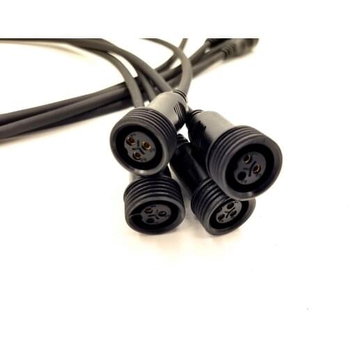 Waterproof Power Cable & DMX Signal Cable Connector 1M For Outdoor Waterproof LED Wash Beam Lighting Disco DJ Equipment