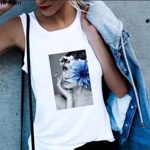 Summer Tank Tops Women Aesthetic Graphics Harajuku Vintage Beauty Print Korean Fashion Plus Size Sleeveless Tee Sexy Vest Female