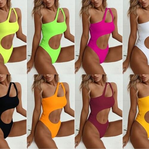OMSJ New Sexy Fluorescent Green Hollow Out Bodysuit Slim Solid Sleeveless Bodycon Overall Neon Streetwear Mujer Workout Playsuit