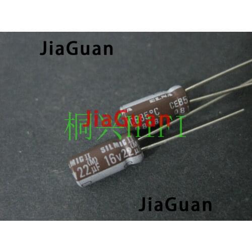 10PCS NEW ELNA RFS SILMIC II 22UF 16V 5X11MM SILMICII 22UF16V hot sale SILMIC2 22uf/16v brown Frosted copper feet 16v22uf