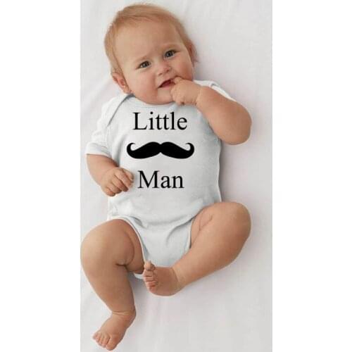 2019 summer Infant Baby Boy Girl Little man Letter romper newborn funny Jumpsuit Toddler Palysuit Outfit fashion Clothes