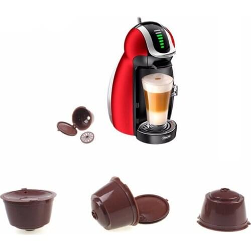 3Pcs/lot Cafe Reusable Coffee Capsule For All Nescafe Dolce Gusto Models Refillable Filters Baskets Pod Soft Taste Sweet FY0199